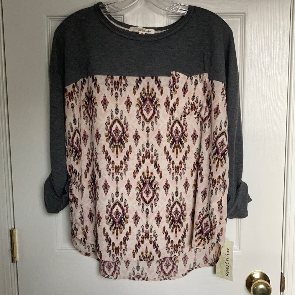 Rewind Women’s Dress Blouse (size M) NWT